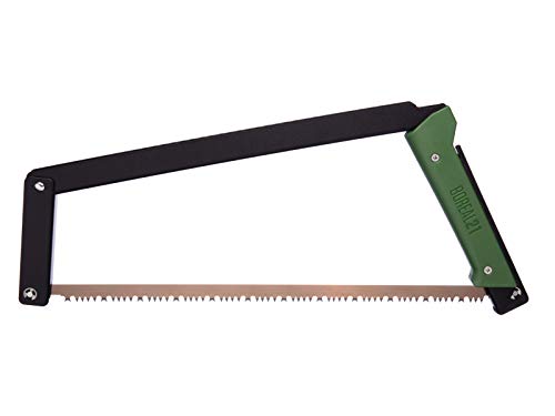 Load image into Gallery viewer, AGAWA - BOREAL21 -&gt; 21 Inch Folding Bow Saw - Black Frame, Green Handle, 21&quot; All Purpose Blade
