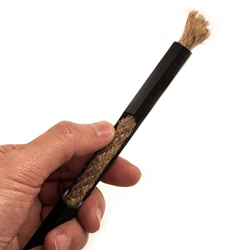 Load image into Gallery viewer, REHTAEL Fire Starter Survival Tool- 40&quot; Long Paraffin Wax Infused Hemp Tinder Wick- Use with Flint and Steel Fire Starter Kit- for All Weather- 3+ Hour Burn Time- Tube with Thumb Hole
