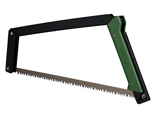 Load image into Gallery viewer, AGAWA - BOREAL21 -&gt; 21 Inch Folding Bow Saw - Black Frame, Green Handle, 21&quot; All Purpose Blade
