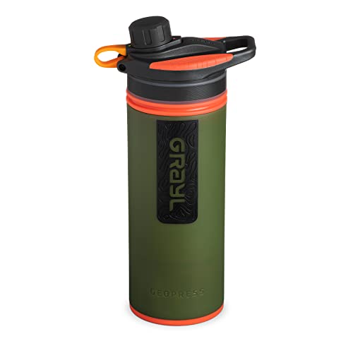 Load image into Gallery viewer, GRAYL GeoPress 24 oz Water Purifier Bottle - Filter for Hiking, Camping, Survival, Travel (Oasis Green)
