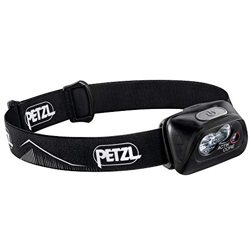 Load image into Gallery viewer, Petzl ACTIK CORE Headlamp - Rechargeable, Compact 450 Lumen Light with Red Lighting for Hiking, Climbing, and Camping - Black
