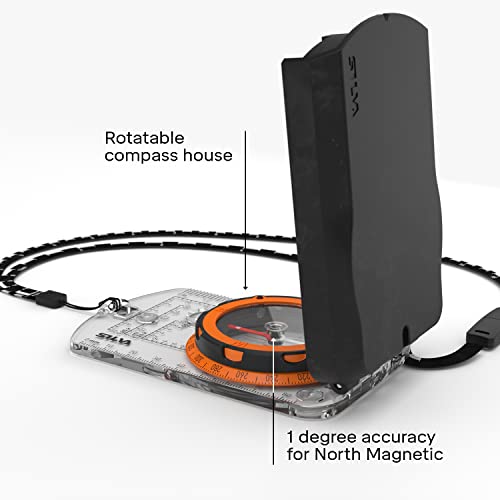 Silva Expedition S Compass | Night-Enabling Luminous Markings | Perfect for Navigation, Hiking, Trekking and Hunting
