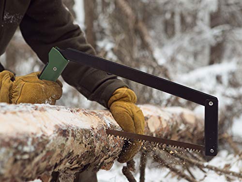 Load image into Gallery viewer, AGAWA - BOREAL21 -&gt; 21 Inch Folding Bow Saw - Black Frame, Green Handle, 21&quot; All Purpose Blade
