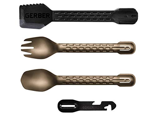 Load image into Gallery viewer, Gerber Gear 31-003465N ComplEAT Camping Utensils Cooking Tool Set, Burnt Bronze
