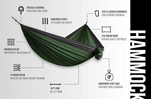 Load image into Gallery viewer, Bear Butt Camping Hammock - Hammock - Camping Gear - 2 Person Hammock - Backpacking Tree Hammock - Double Hammock Camping - Hiking Gear - Portable Hammock for Camping - Travel Hammock - Outdoor
