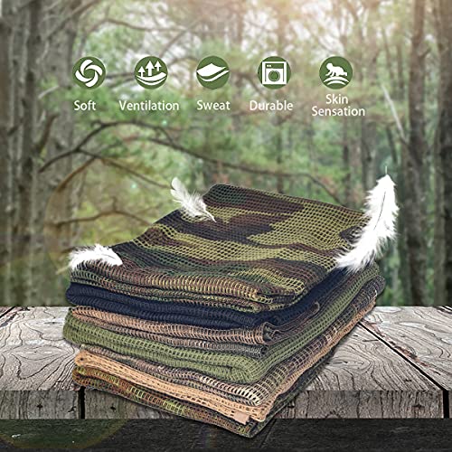 Load image into Gallery viewer, WINWAY Sniper Veil Camo Scarf Double Printing Tactical Military Camouflage Mesh Scarves for Hunting Shooting Wild Photography
