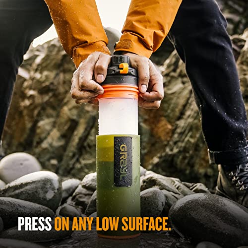 Load image into Gallery viewer, GRAYL GeoPress 24 oz Water Purifier Bottle - Filter for Hiking, Camping, Survival, Travel (Oasis Green)
