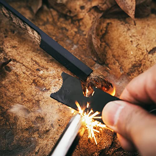 Load image into Gallery viewer, REHTAEL Fire Starter Survival Tool- 40&quot; Long Paraffin Wax Infused Hemp Tinder Wick- Use with Flint and Steel Fire Starter Kit- for All Weather- 3+ Hour Burn Time- Tube with Thumb Hole
