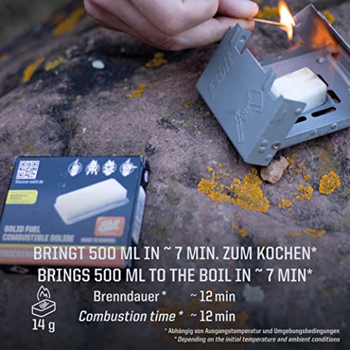 Load image into Gallery viewer, Esbit Ultralight Folding Pocket Stove with Six 14g Solid Fuel Tablets steel, Small - Original
