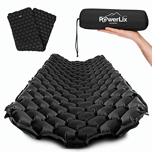 Load image into Gallery viewer, POWERLIX Ultralight Sleeping Pad for Camping with Inflating Bag, Carry Bag, Repair Kit – Compact Lightweight Camping Mat, Outdoor Backpacking Hiking Traveling Airpad Camping Air Mattress
